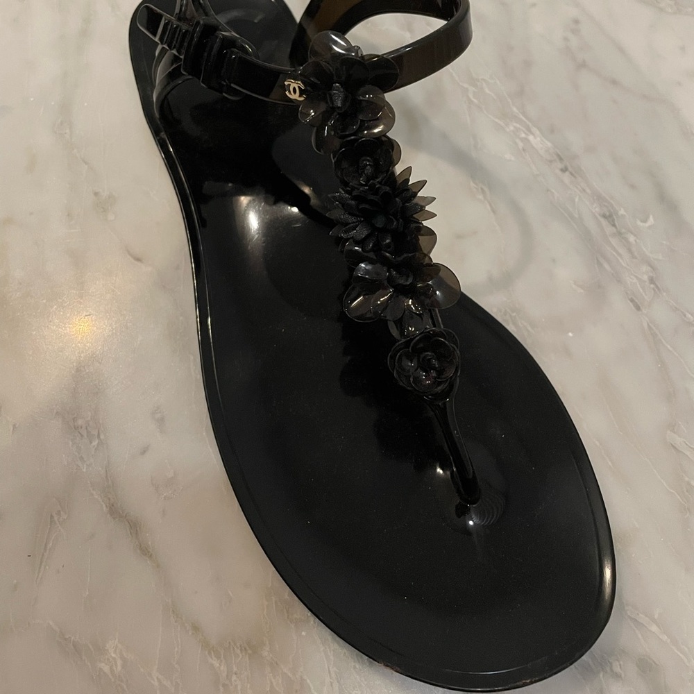 Black Chanel Sandals